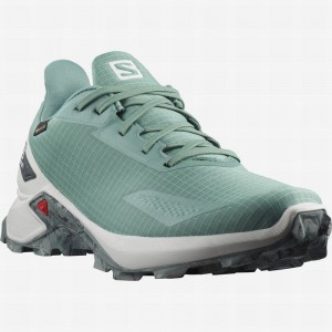 Salomon Alphacross Blast Gtx Trail Running Shoes Turquoise Men