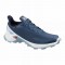 Salomon Alphacross Blast Gtx Trail Running Shoes Navy/White Men