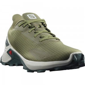 Salomon Alphacross Blast Road Running Shoes Deep Green Men