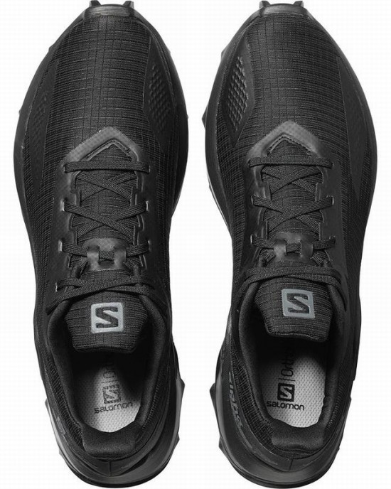 Salomon Alphacross Blast Trail Running Shoes Black Men