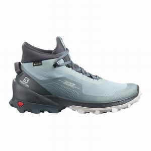 Salomon Cross Over Chukka Gore-Tex Hiking Shoes Green Women