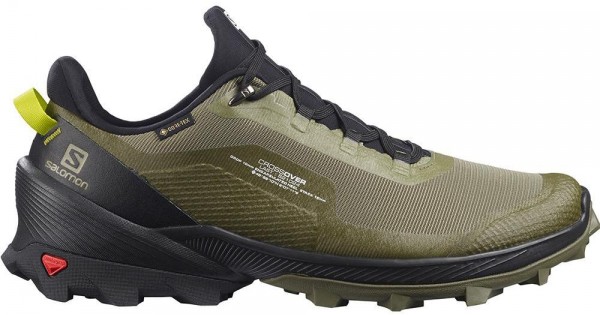 Salomon Cross Over Gore Tex Running Shoes Deep Green Men
