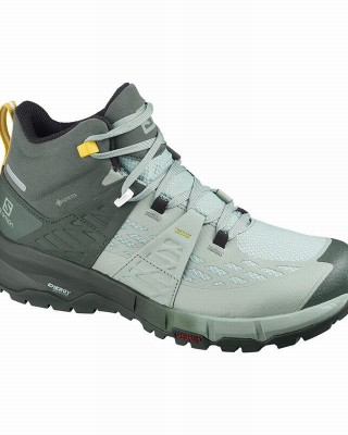 Salomon Odyssey Mid Gtx W Hiking Shoes Green Women