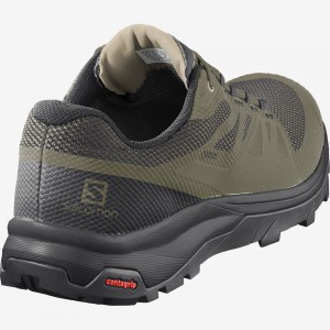 Salomon Outline Gore-Tex Hiking Shoes Olive Green Men