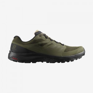 Salomon Outline Gore-Tex Hiking Shoes Olive Green Men