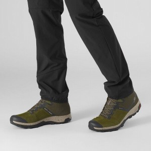 Salomon Outline Prism Mid Gore-Tex Hiking Shoes Olive/Black Men