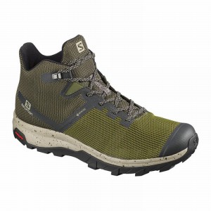 Salomon Outline Prism Mid Gore-Tex Hiking Shoes Olive/Black Men