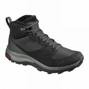 Salomon Outsnap Climasalomon Waterproof Winter Boots Black Men