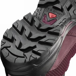 Salomon Outward Gore-Tex Hiking Boots Burgundy/Black Women