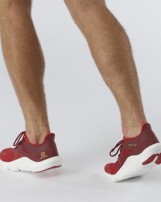 Salomon Predict Mod Road Running Shoes White/Red Men