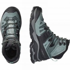 Salomon Quest 4 Gore-Tex Hiking Boots Green/Blue Women