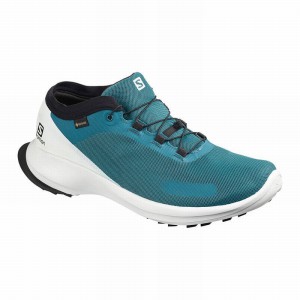 Salomon Sense Feel Gtx Trail Running Shoes Blue Men