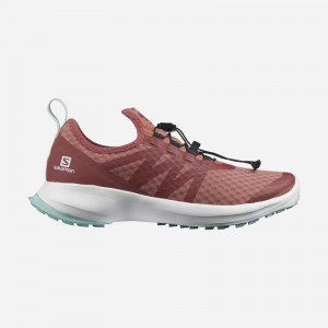 Salomon Sense Flow 2 Trail Running Shoes Dark Red/White Women