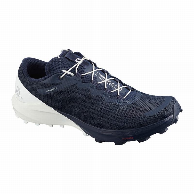 Salomon Sense Pro 4 Trail Running Shoes Navy White Women