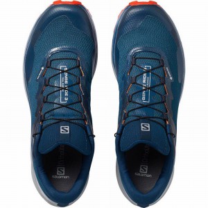 Salomon Sense Ride 3 Gtx Invis. Fit Trail Running Shoes Navy Men