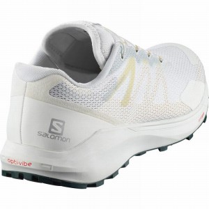 Salomon Sense Ride 3 Trail Running Shoes White Men