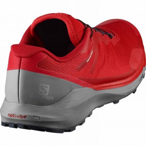 Salomon Sense Ride 3 Trail Running Shoes Red Men
