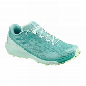 Salomon Sense Ride 3 W Trail Running Shoes Turquoise/Green Women