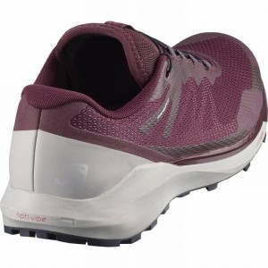 Salomon Sense Ride 3 W Trail Running Shoes Burgundy/Coral Women