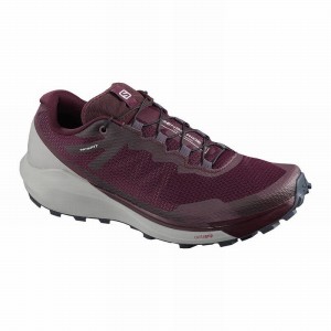 Salomon Sense Ride 3 W Trail Running Shoes Burgundy/Coral Women