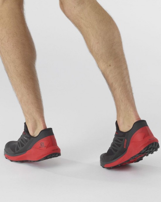 Salomon Sense Ride 4 Trail Running Shoes Black/Red Men Salomon Sense Ride 4 Trail Running Shoes Black/Red Men