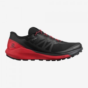 Salomon Sense Ride 4 Trail Running Shoes Black/Red Men
