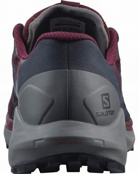 Salomon Sense Ride 4 Trail Running Shoes Burgundy Women Salomon Sense Ride 4 Trail Running Shoes Burgundy Women