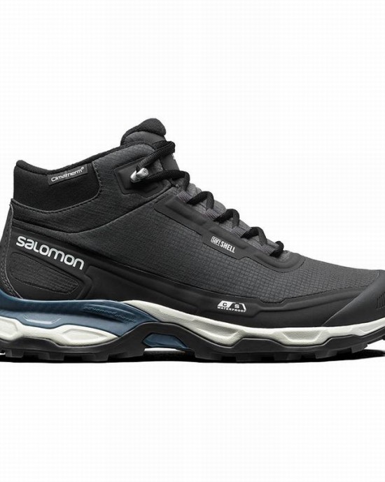 Salomon Shelter Cswp Advanced Trail Running Shoes Black/Blue Men