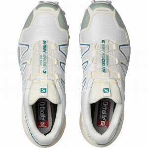 Salomon Speedcross 3 Trail Running Shoes White/Light Turquoise Men