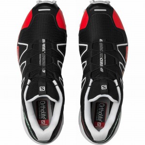 Salomon Speedcross 3 Trail Running Shoes Black/White Men
