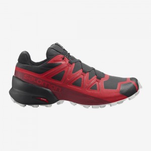 Salomon Speedcross 5 Trail Running Shoes Black/Red Men
