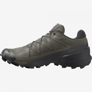 Salomon Speedcross 5 Wide Trail Running Shoes Armygreen Men