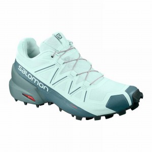 Salomon Speedcross 5 Trail Running Shoes Turquoise/Green Women