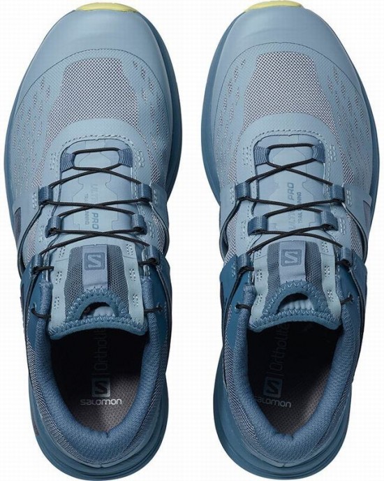 Salomon Ultra W/Pro Trail Running Shoes Grey Blue Women