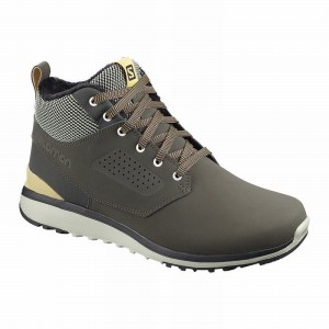 Salomon Utility Freeze Climasalomon Waterproof Winter Boots Olive/Grey Men