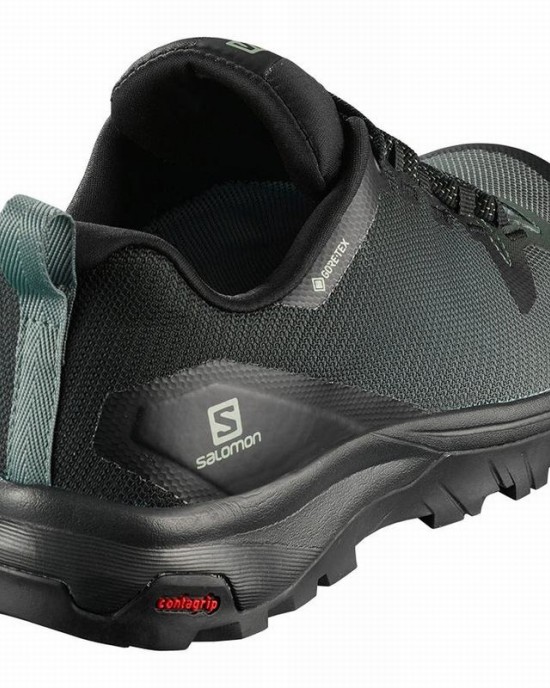 Salomon Vaya Gore-Tex Hiking Shoes Black/Green Women