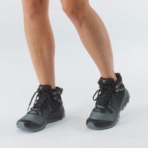 Salomon Vaya Mid Gore-Tex Hiking Shoes Dark Blue/Black Women