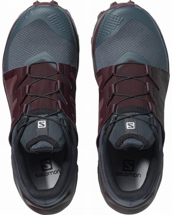 Salomon Wildcross W Trail Running Shoes Gray/Burgundy Women