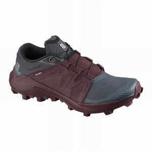 Salomon Wildcross W Trail Running Shoes Gray/Burgundy Women