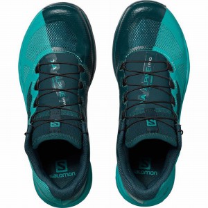 Salomon X Alpine W/Pro Trail Running Shoes Turquoise/Blue Women