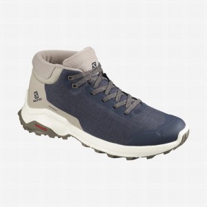 Salomon X Reveal Chukka Climasalomon Waterproof Winter Boots Navy Men