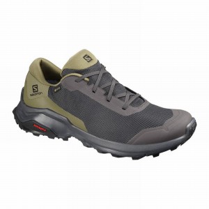 Salomon X Reveal Gore-Tex Hiking Shoes Dark Grey/Olive Men