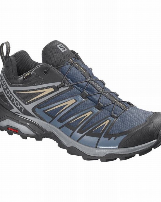 Salomon X Ultra 3 Gore-Tex Hiking Shoes Navy/Blue Men