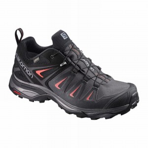 Salomon X Ultra 3 Gore-Tex Hiking Shoes Black/Red Women