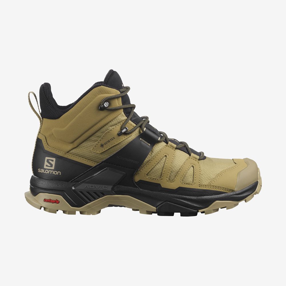 Salomon X Ultra 4 Mid Gore-Tex Hiking Boots Khaki Men