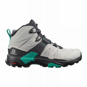 Salomon X Ultra 4 Mid Gore-Tex Hiking Boots Grey/Mint Women