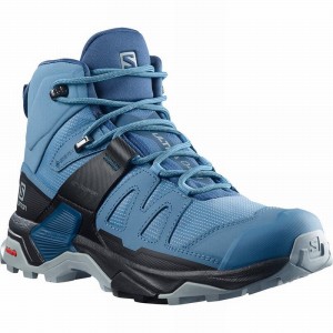 Salomon X Ultra 4 Mid Gore-Tex Hiking Boots Blue/Black Women