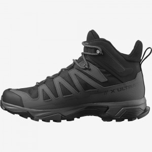 Salomon X Ultra 4 Mid Wide Gore-Tex Hiking Boots Black Men