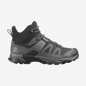 Salomon X Ultra 4 Mid Wide Gore-Tex Hiking Boots Black Men