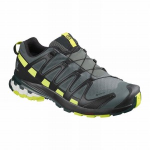 Salomon Xa Pro 3D V8 Gore-Tex Trail Running Shoes Black/Light Green Men